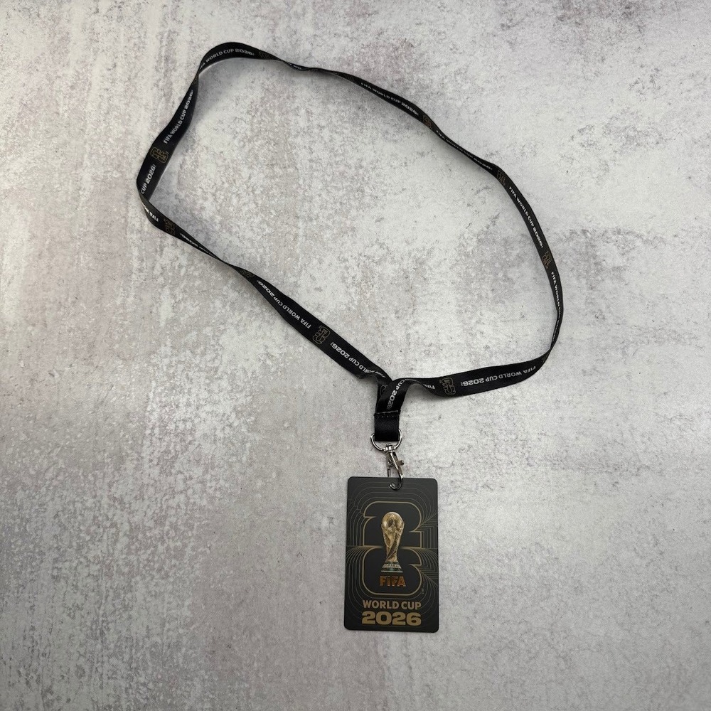 FIFA Official World Cup 2026 Fan ID Pass Card and Lanyard